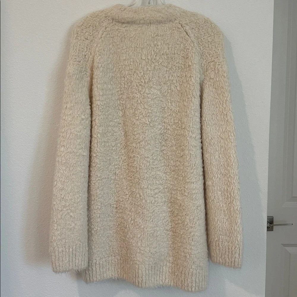 Vince Cozy Cream Button-Front Bouclé Cardigan